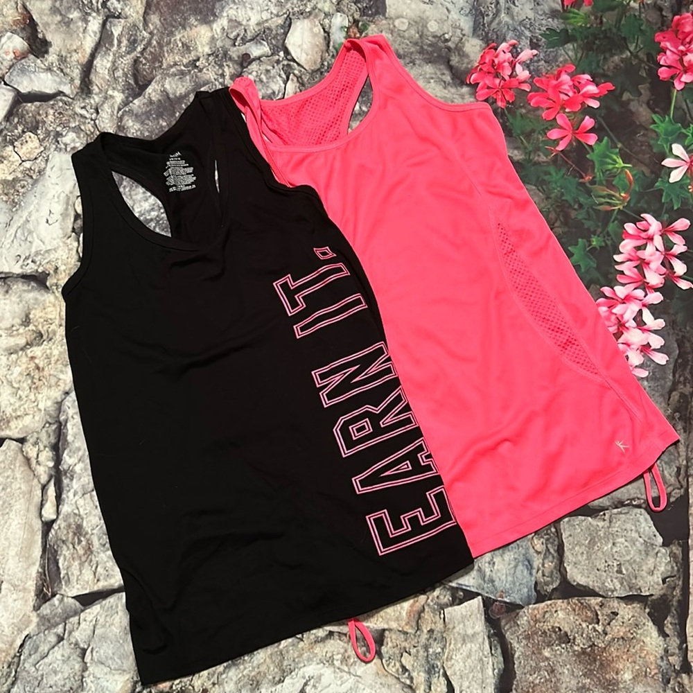 Two Danskin Now Racer Back Tank Tops - Picture 1 of 8